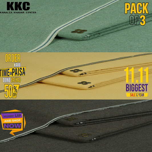 HARITAGE KHADDAR 11.11 SALE PACK OF 3 P3-P1