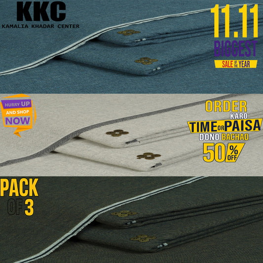 HARITAGE KHADDAR 11.11 SALE PACK OF 3 P3-P2